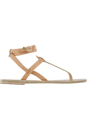 Ancient Greek Sandals Sko, Dame, Gul, 36 EU, Uld, Stilfulde flade sandaler til kvinder