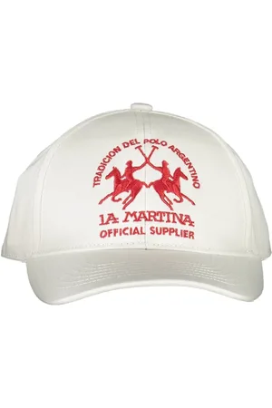 La Martina Tilbehør, unisex, Hvid, ONE SIZE, Bomuld, Elegant Visor Hat med broderet logo