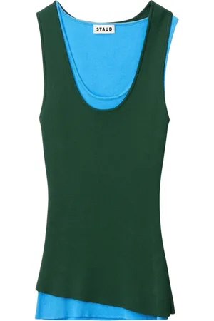 Staud Top, Dame, Grøn, XS, Nylon, Hermosa Tank Top