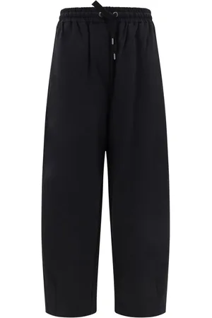Brunello Cucinelli Bukser, Dame, Sort, M, Elastisk Talje Sweatpants Bred Ben