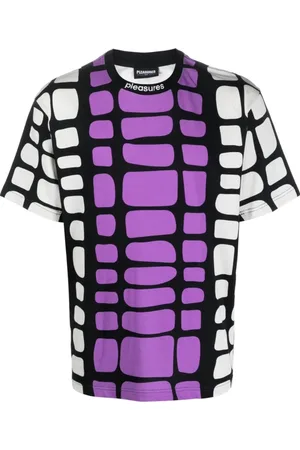 Pleasures Top, Herre, Flerfarvet, M, Sort Jersey T-shirt Janick Model