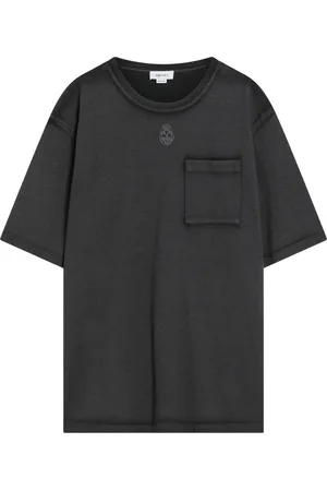 Alexander McQueen Top, Herre, Sort, S, Kortærmet rund hals T-shirt