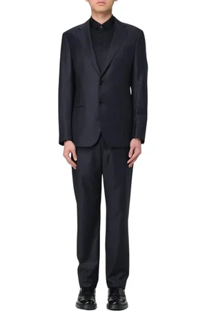 Giorgio Armani Jakkesæt, Herre, Blå, M, Tidløst Blåt Skræddersyet Jakkesæt