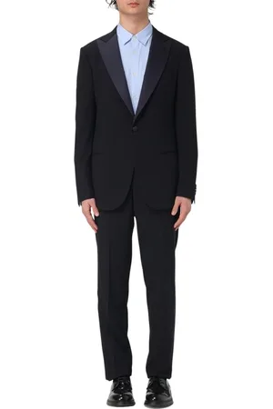 Giorgio Armani Jakkesæt, Herre, Blå, 2XL, Elegant Slim Fit Blåt Jakkesæt