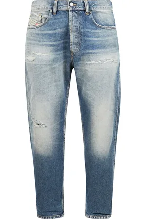 Diesel Jeans, Herre, Blå, W31, Denim, Straight Fit Denim Jeans