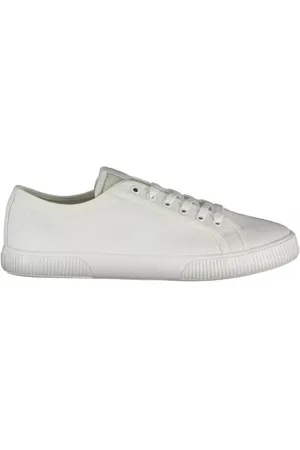 Calvin Klein Sko, Herre, Hvid, 44 EU, Bomuld, Hvid Bomuld Herre Sneaker