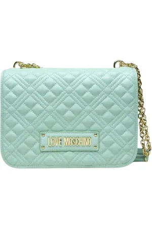Moschino Taske, Dame, Grøn, ONE SIZE, Uld, Quiltet PU Skuldertaske