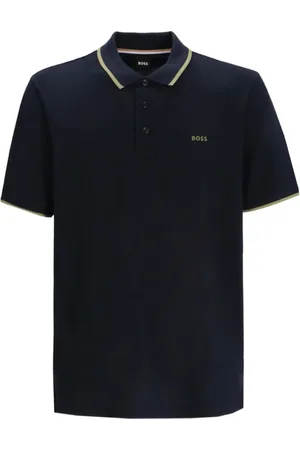 HUGO BOSS Top, Herre, Blå, 3XL, Navy Kortærmet Sweater