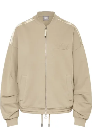 Max Mara Sweathshirts & Hoodies, Dame, , L, Tyl, Sporty Style Jakke med Cinched Hem