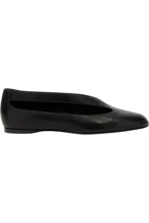 Khaite Sko, Dame, Sort, 38 1/2 EU, Læder, Sort Læder Ballet Flats