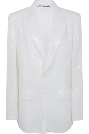 JUNYA WATANABE Jakke, Dame, Hvid, S, Uld, Stilfuld damejakke