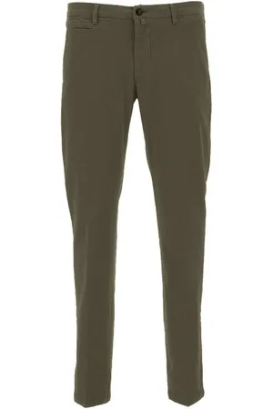 Briglia 1949 Bukser, Herre, Grøn, 4XL, Bomuld, Klassiske Grønne Chinos Slim Fit