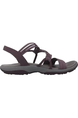 Skechers Sko, Dame, Lilla, 40 EU, Uld, Slim Reggae Flade Sandaler