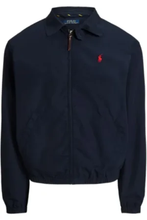Ralph Lauren Jakke, Herre, Blå, XL, Bomuld, Vindjakke
