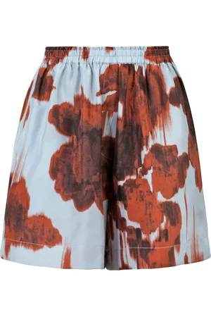 Jucca Shorts, Dame, Flerfarvet, M, Satin, Raso Shorts med elastisk talje