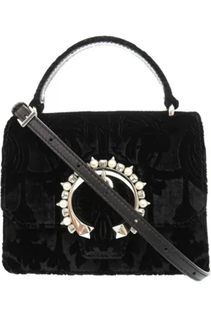 Jimmy Choo Pre-owned, Dame, Sort, ONE SIZE, Uld, Pre-owned Laeder hndtasker