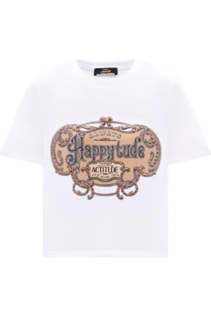 Twin-Set Top, Herre, Hvid, 2XS, Herre Print T-shirt