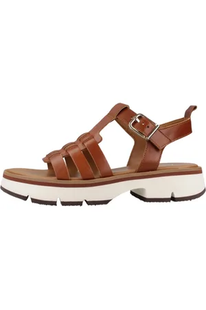 Alpe Sko, Dame, Brun, 38 EU, Flade Sandaler med Stropper