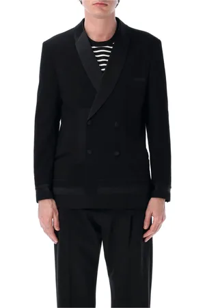 JUNYA WATANABE Jakke, Herre, Sort, XL, Bomuld, Sort Mix Dobbelt Brystet Blazer