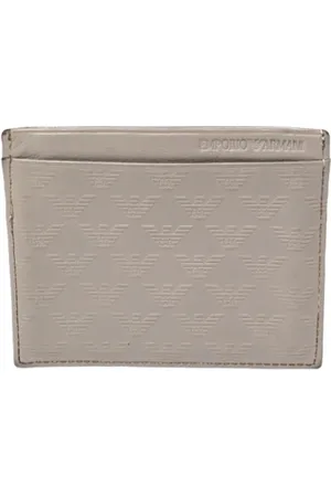 Emporio Armani Pre-owned, Dame, Grå, ONE SIZE, Tyl, Pre-owned Laeder punge