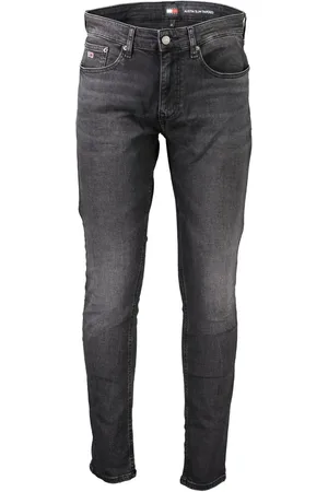 Tommy Hilfiger Jeans, Herre, Sort, W30 L32, Bomuld, Sorte bomuldsjeans og bukser