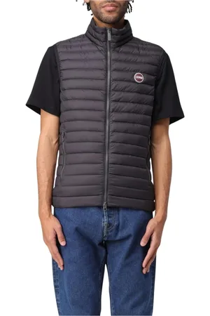 Colmar Jakke, Herre, Sort, M, Uld, Elegant Sort Quiltet Jakkevest