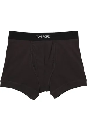 Tom Ford Undertøj, Herre, Sort, 2XL, Uld, Luksus Grønne Boxershorts