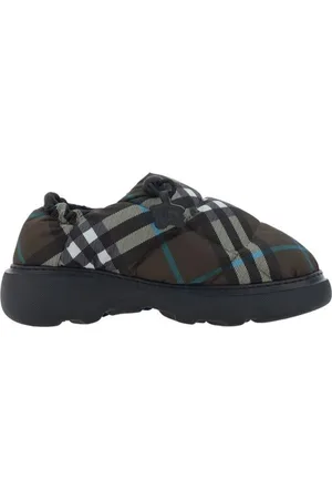 Burberry Sko, Dame, Flerfarvet, 40 EU, Quiltet Check Slip-On Flade Sko