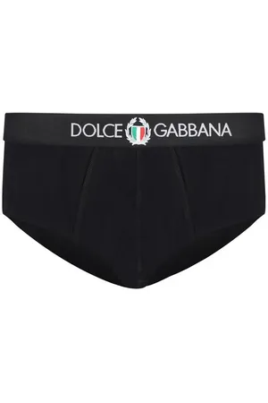 Dolce & Gabbana Undertøj, Herre, Sort, 2XL, Bomuld, Bomuld Briefs med Logo Elastik