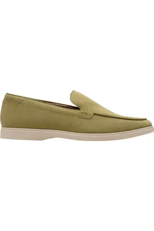 Clarks Sko, Herre, Grøn, 41 1/2 EU, Klassisk Slip-On Mokkasin Sko