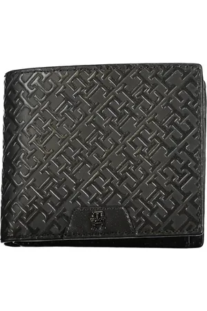 Tommy Hilfiger Tilbehør, Herre, Sort, ONE SIZE, Læder, Elegant Bifold Læderpung med Møntpung