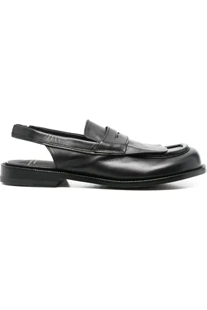 Officine creative Sko, Dame, Sort, 38 1/2 EU, Læder, Læder Slingback Loafers