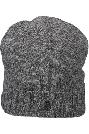 U.S. Polo Assn. Tilbehør, unisex, Grå, ONE SIZE, Uld, Herre Logo Beret Hat