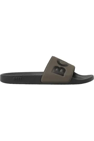 HUGO BOSS Sko, Herre, Grøn, 44 EU, Klassiske sorte sandaler