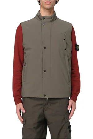 Stone Island Jakke, Herre, Grøn, XL, Vandafvisende Jakkevest