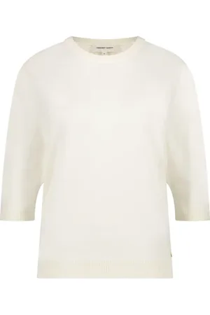 Fabienne Chapot Strik, Dame, Hvid, M, Molly Button SS Pullover