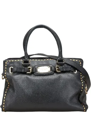 Michael Kors Pre-owned, Dame, Sort, ONE SIZE, Uld, Pre-owned Laeder hndtasker