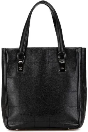 CHANEL Pre-owned, Dame, Sort, ONE SIZE, Tyl, Pre-owned Laeder chanel-tasker