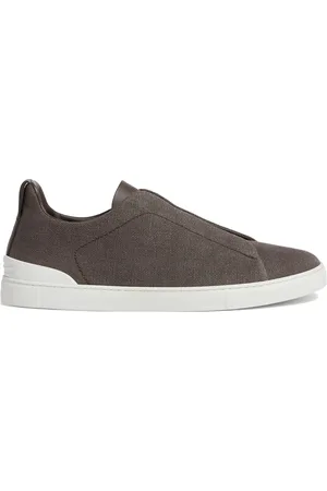 Ermenegildo Zegna Sko, Herre, Brun, 41 EU, Uld, Stilfulde Triple Stitch Sneakers