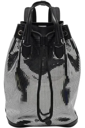 Burberry Pre-owned, Herre, Sort, ONE SIZE, Uld, Pre-owned Laeder rygsaekke