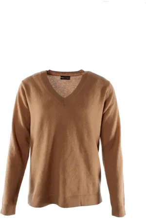 IKKS Strik, Dame, Brun, L, Cashmere, Brun Cashmere Sweater til Kvinder