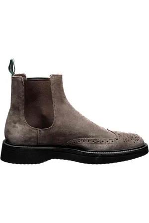 Green george Sko, Herre, Grå, 39 1/2 EU, Uld, Poleret Beatles Stil Model