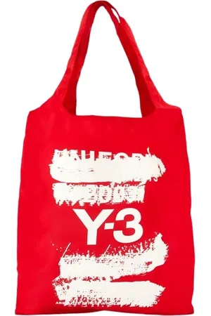 Y-3 Taske, Dame, Rød, ONE SIZE, Rød Syntetisk Shopper Taske med Magnetisk Lukning