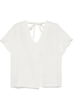 Kaos Bluser & Skjorter, Dame, Hvid, M, Linned, Linnedbluse Rp5Le018