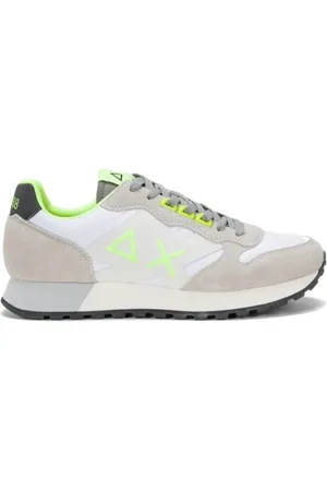 sun68 Sko, Herre, Flerfarvet, 43 EU, Nylon, Running Jaki Fluo Bianco Sneakers