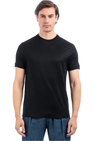 Daniele Fiesoli Top, Herre, Sort, XL, Bomuld, Sort Bomuld T-shirt og Polo