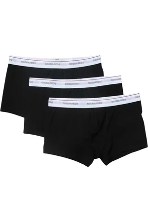 Dsquared2 Undertøj, Herre, Sort, XL, Uld, Stilfuldt Sort Undertøjssæt