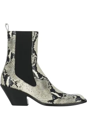 Khaite Sko, Dame, , 40 EU, Læder, Python Print Ankelstøvler