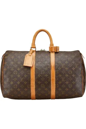 LOUIS VUITTON Pre-owned, unisex, Brun, ONE SIZE, Tyl, Pre-owned Canvas rejsetasker