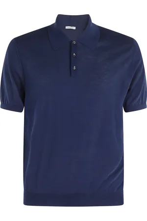 Malo Top, Herre, Blå, L, Bomuld, Blå Bomuld Polo Skjorte